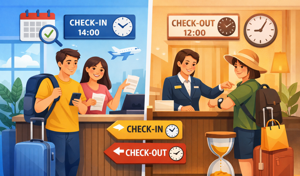 Cara Mengetahui Kebijakan Check-in dan Check-out Hotel