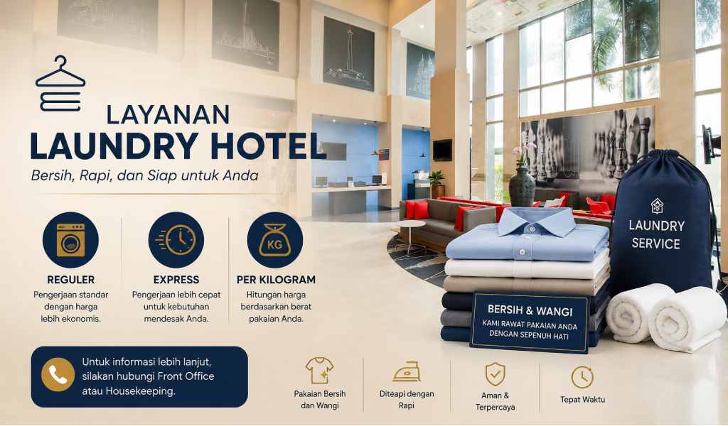 Cara Menggunakan Layanan Laundry Hotel: Reguler, Express, dan Hitungan Per Kilogram