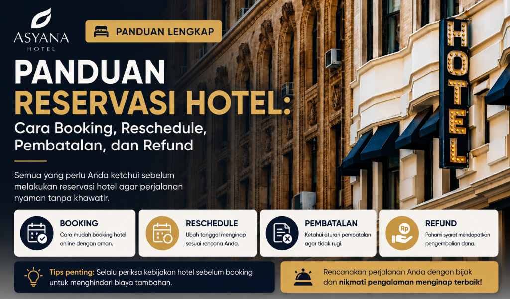 Panduan Reservasi Hotel: Cara Booking, Reschedule, Pembatalan, dan Refund