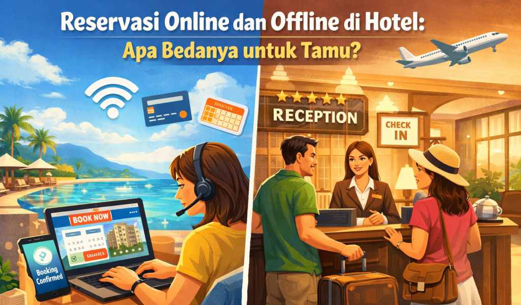 Reservasi Online dan Offline di Hotel: Apa Bedanya untuk Tamu?