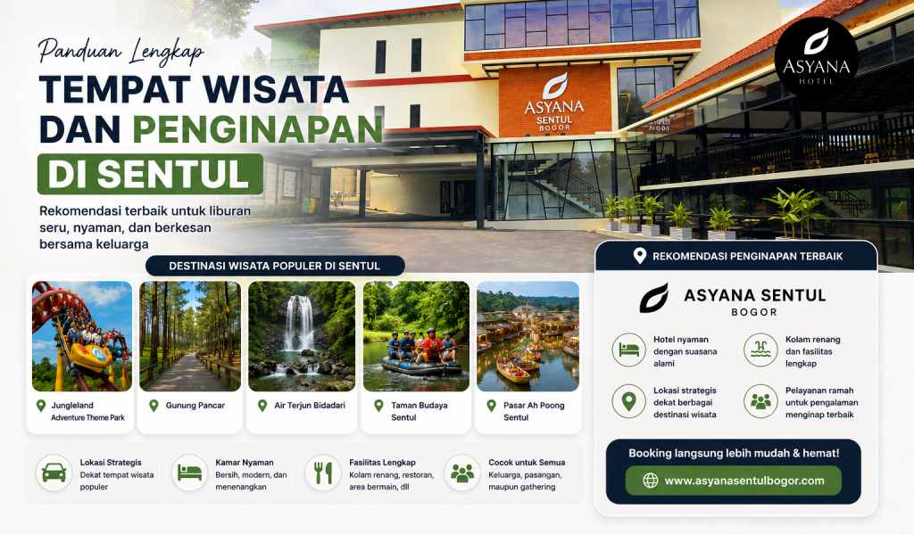 Tempat Wisata dan Penginapan di Sentul Terbaik 2026 Dekat Asyana Sentul